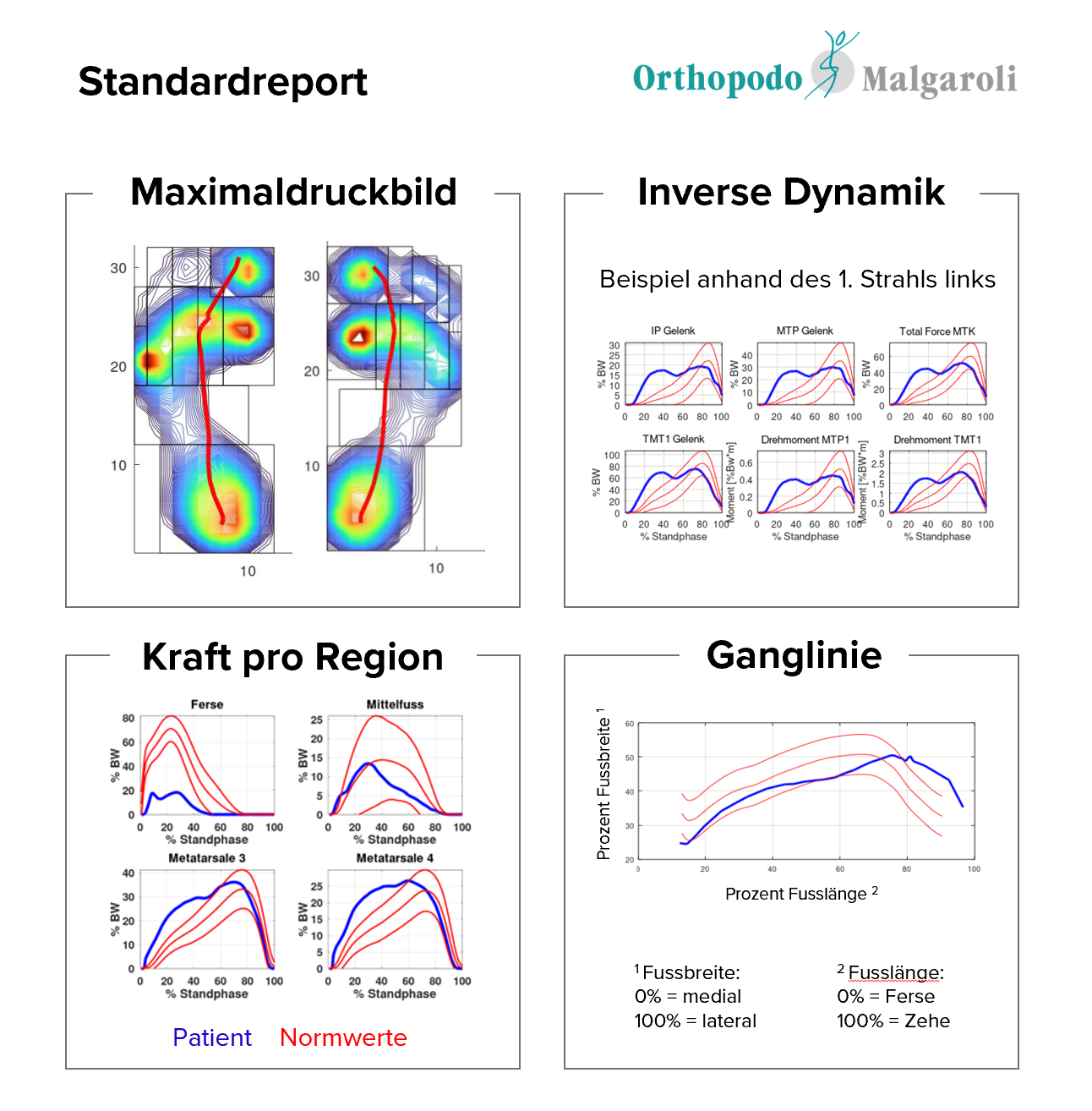 Report der Ganganalyse