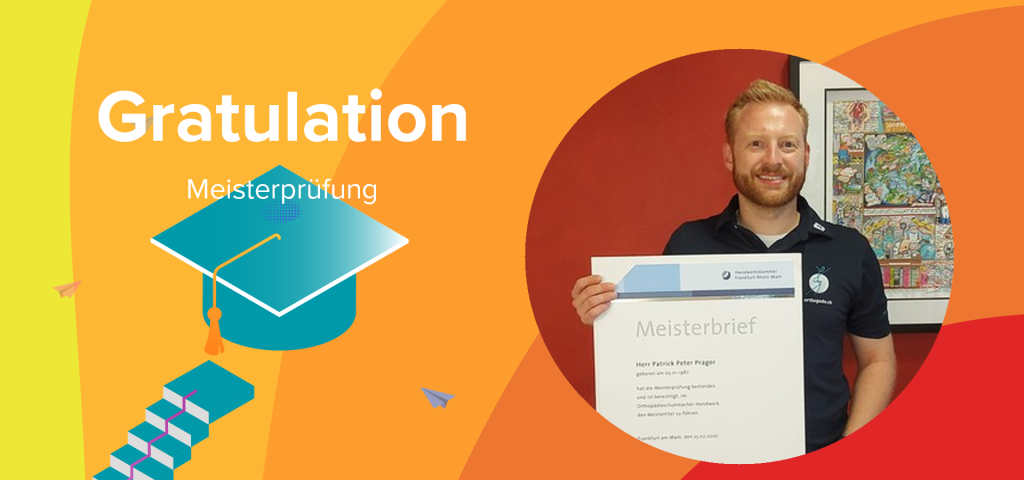 Gratulation zur Meisterprüfung.