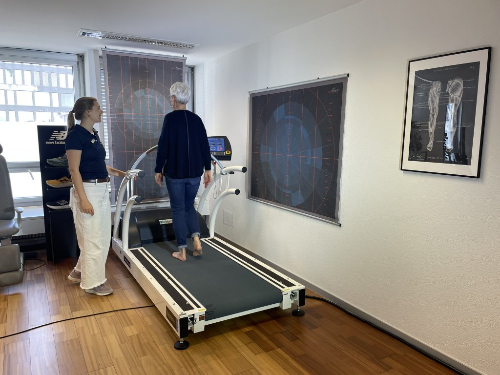 Ganganalyse, Fussdruckmessung.