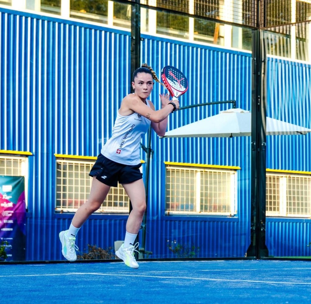 Padel, Lavinia Mathys, Einlagen für Padel, Schuhe für Padel.