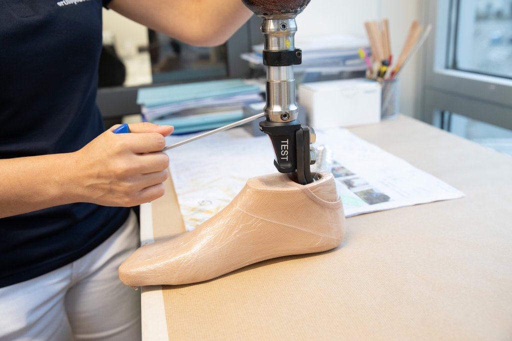 Prothese hergestellt in Baden.